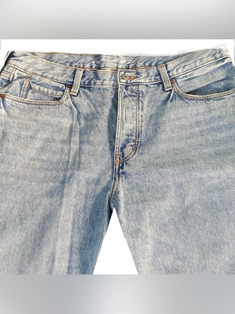 Old Navy high rise slouchy straight button up fly jeans
